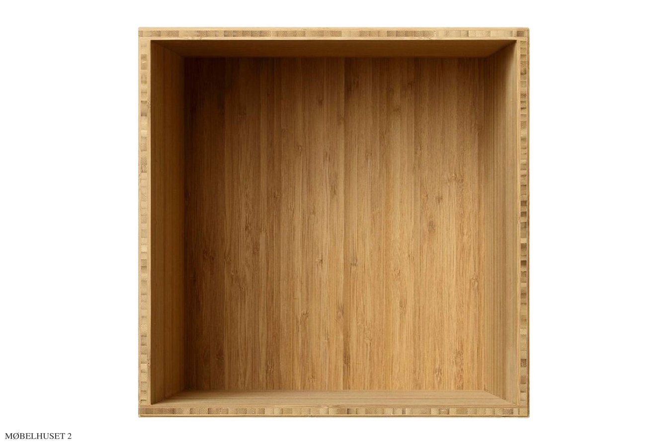 ATBO Viertel-Regal 35 x 35, 34,5 cm, Bambus klar ge�lt