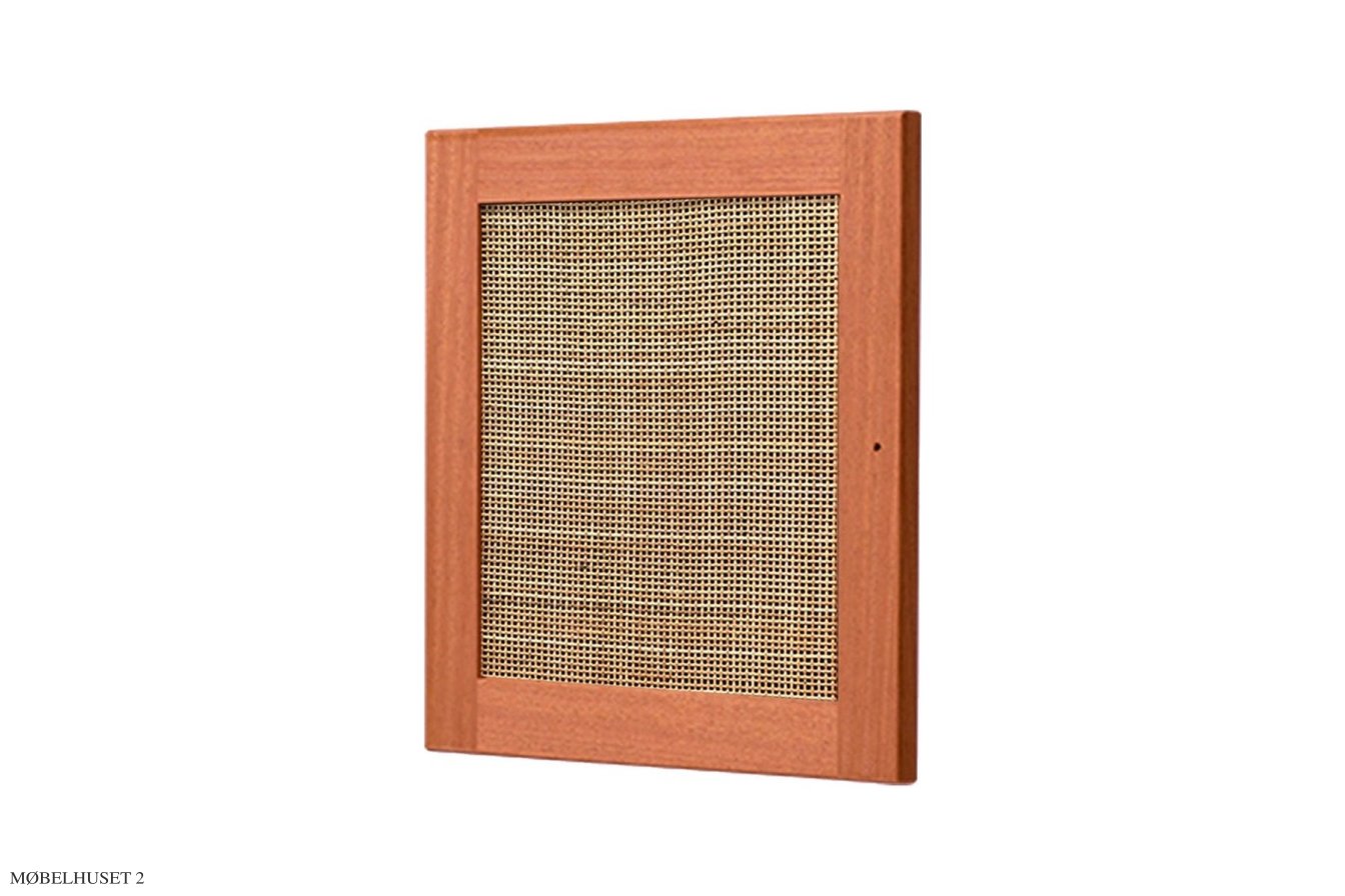 ATBO Kleine T�r, Rattan, Mahagoni klar ge�lt