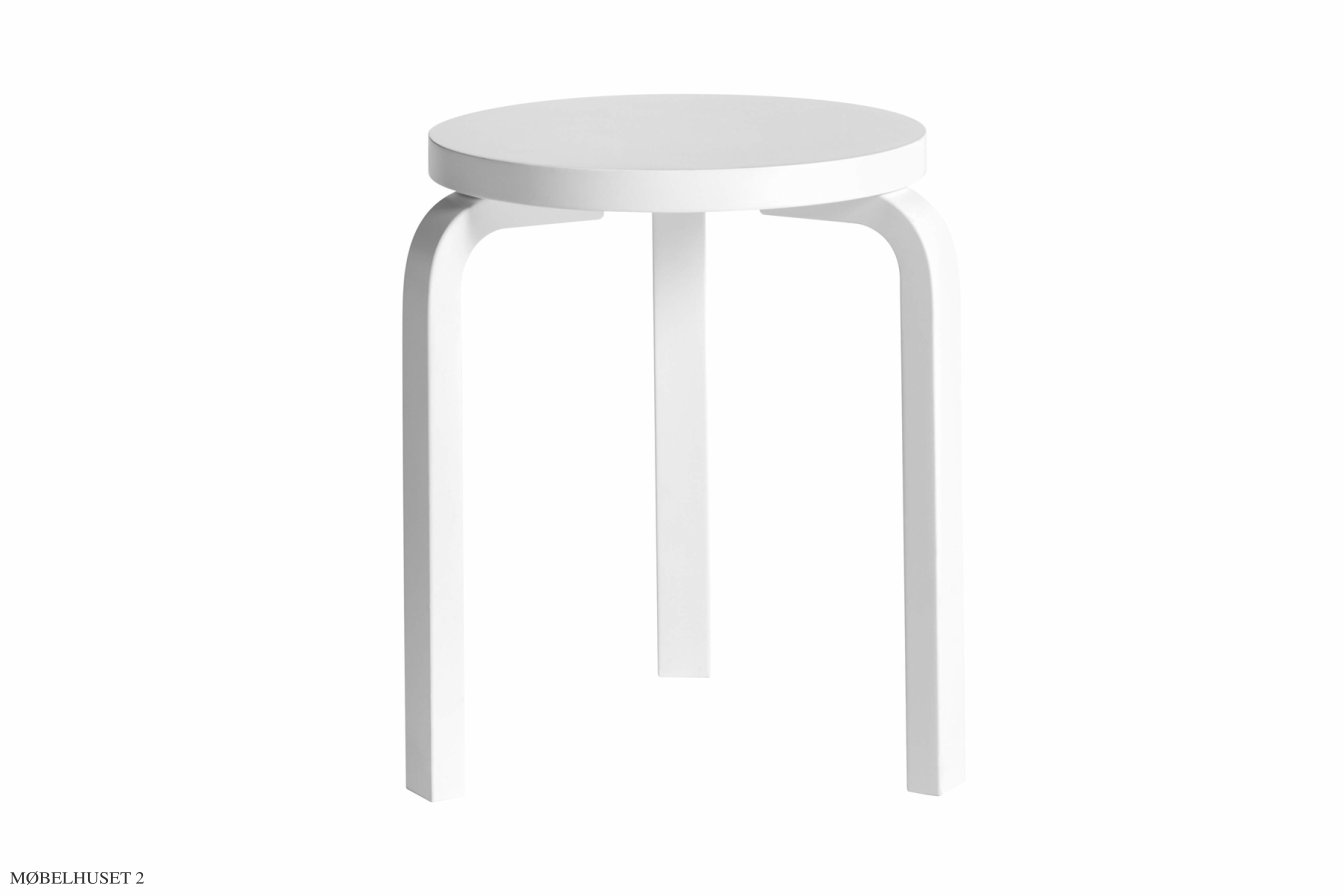 Stool 60 | Farve, Hvidlakeret | Artek