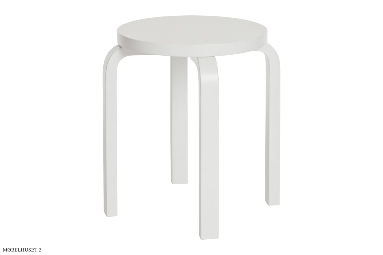Stool E60 | Farve, Hvidlakeret | Artek