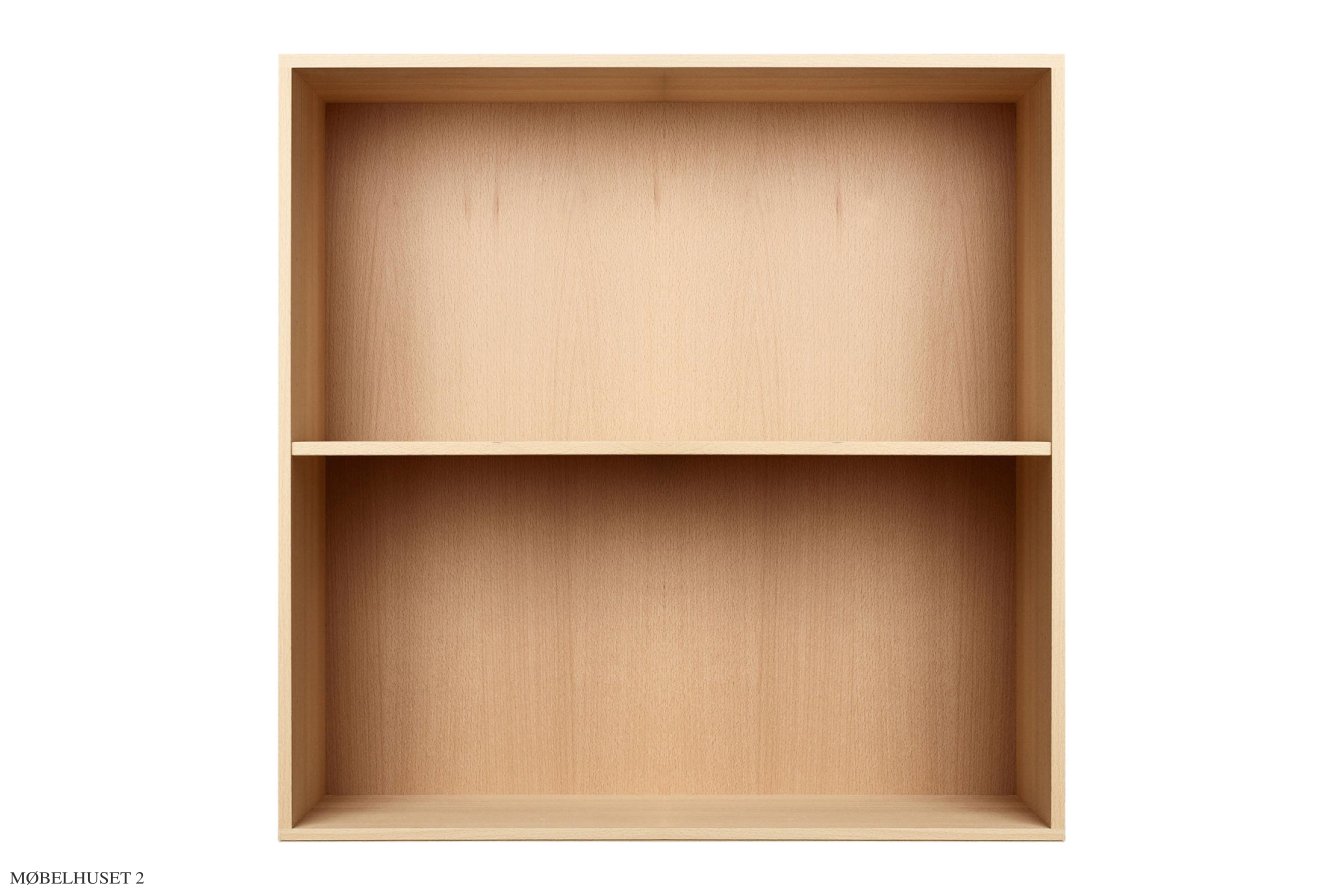 ATBO Reol 70 x 70, Vandret mellemside, 21 cm, B�g mat lak