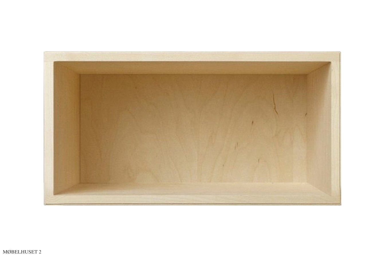 ATBO Kvart hallway reol 18 x 35, 21 cm, Birk mat lak