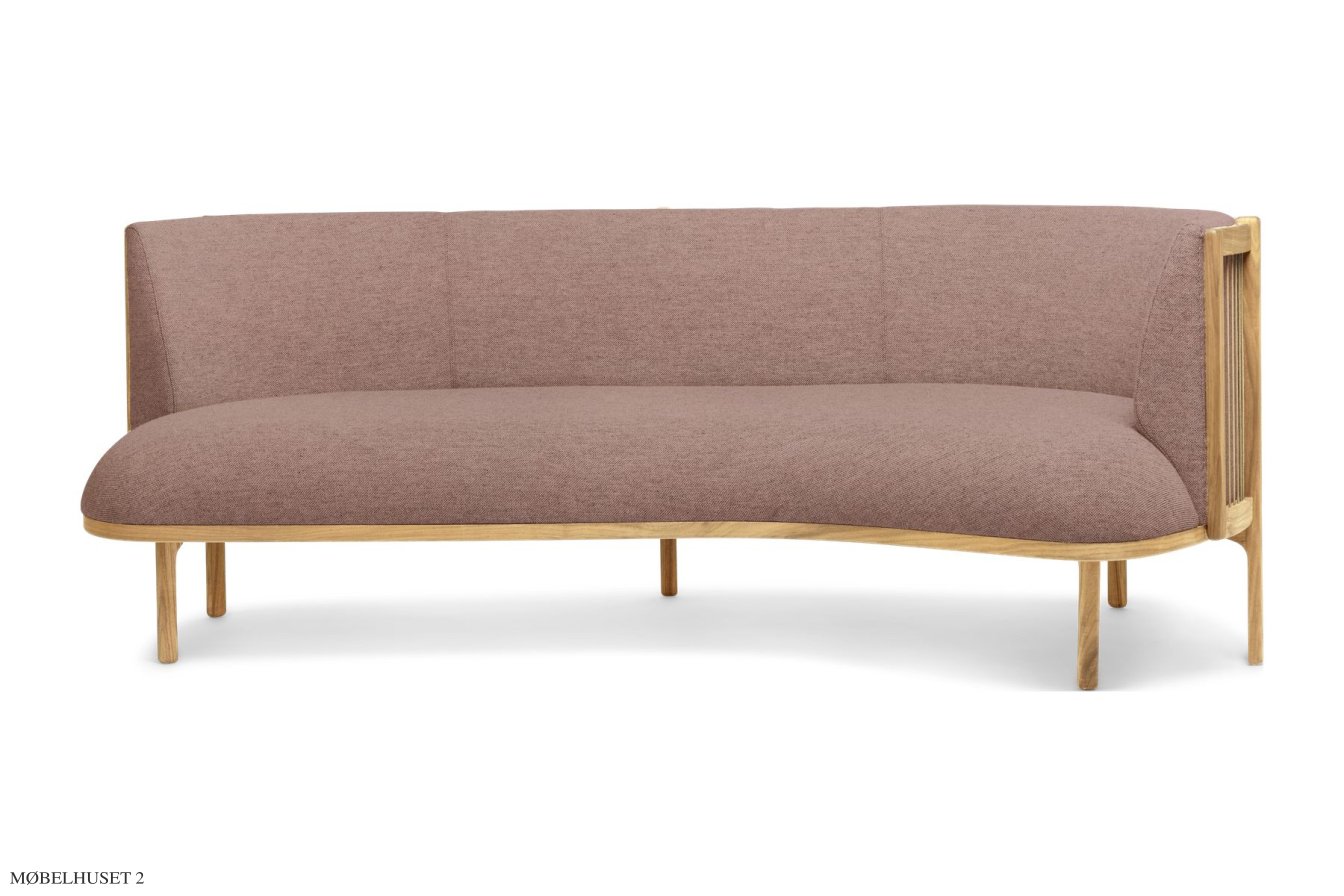 RF1903 Sideways Sofa, Eiche ge�lt, Fiord, Fiord 551, Rechts | Carl Hansen & S�n