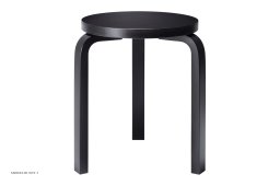Stool 60 | Farve, Sortlakeret | Artek