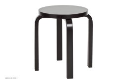 Stool E60 | Farve, Sortlakeret | Artek