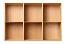 ATBO 105 reol 70 x 104,4 med lodrette mellemsider, 34,5 cm, B�g klar olie