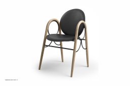 Arkade Chair, Eiche wei� ge�lt, Leder | Black, Schwarzes Gestell | Brdr. Kr�ger