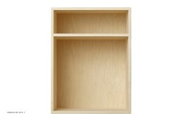 ATBO Bedside reol lodret 47 x 35 med hylde, 34,5 cm, Birk mat lak