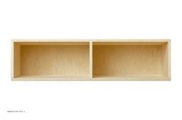 ATBO Halv hallway reol 18 x 70 med mellemside, 30 cm, Birk mat lak