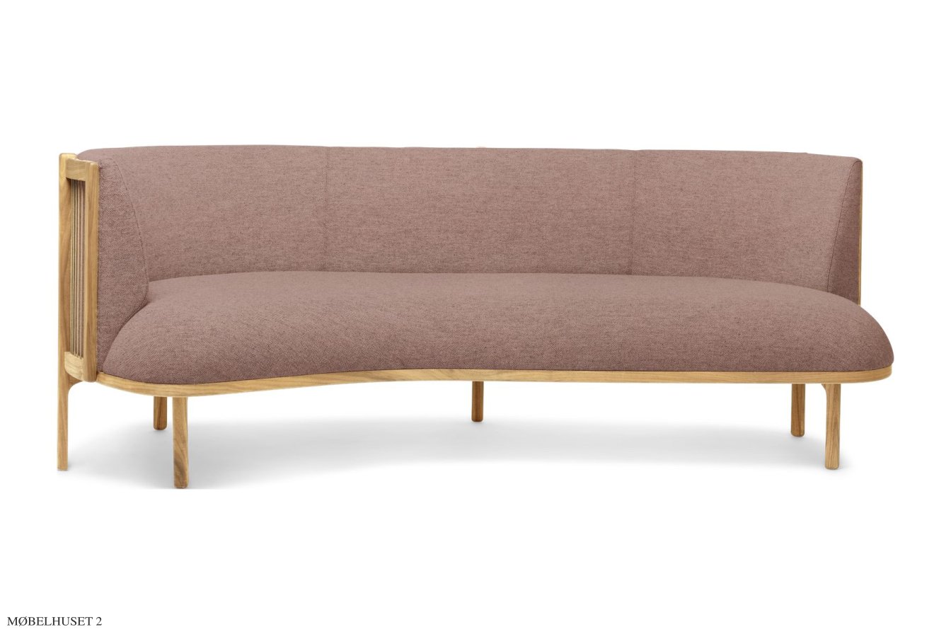 RF1903 Sideways Sofa, Eiche ge�lt, Fiord, Fiord 551, Links | Carl Hansen & S�n