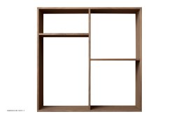 ATBO Raumteiler 70 x 70, Nussbaum matt lackiert