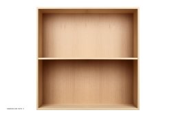 ATBO Reol 70 x 70, Vandret mellemside, 34,5 cm, B�g mat lak