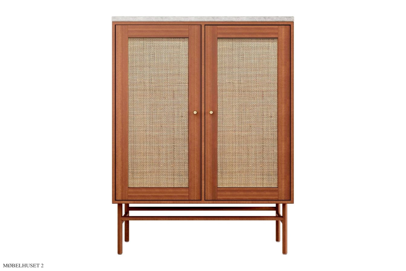 ATBO Konsol lille 90 x 70, 34,5 cm, Mahogni mat lak