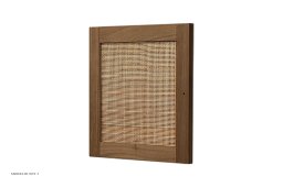 ATBO Kleine T�r, Rattan, Nussbaum klar ge�lt