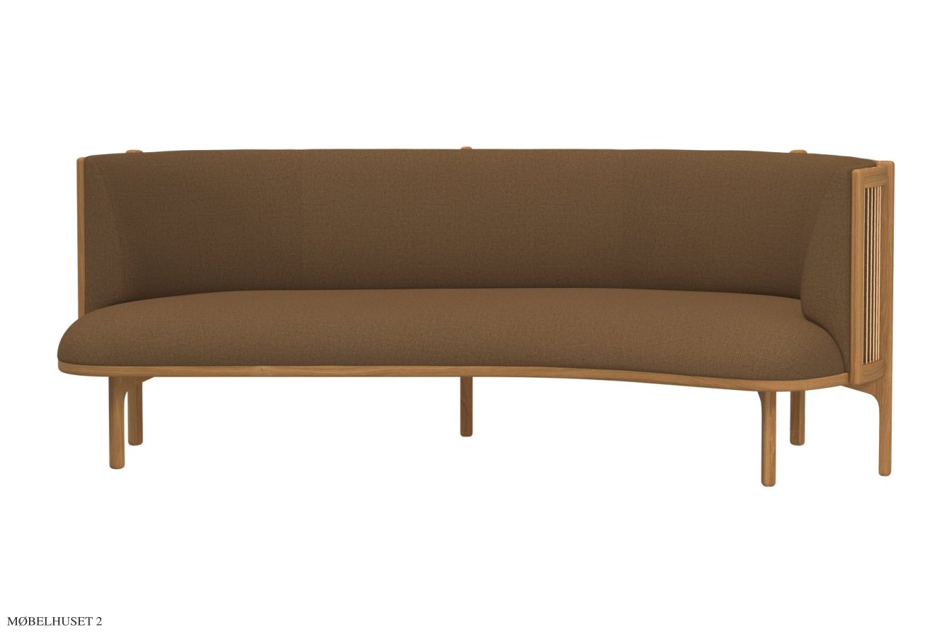 RF1903 Sideways Sofa, Eiche ge�lt, Re-wool, Re-wool 0358, Rechts | Carl Hansen & S�n