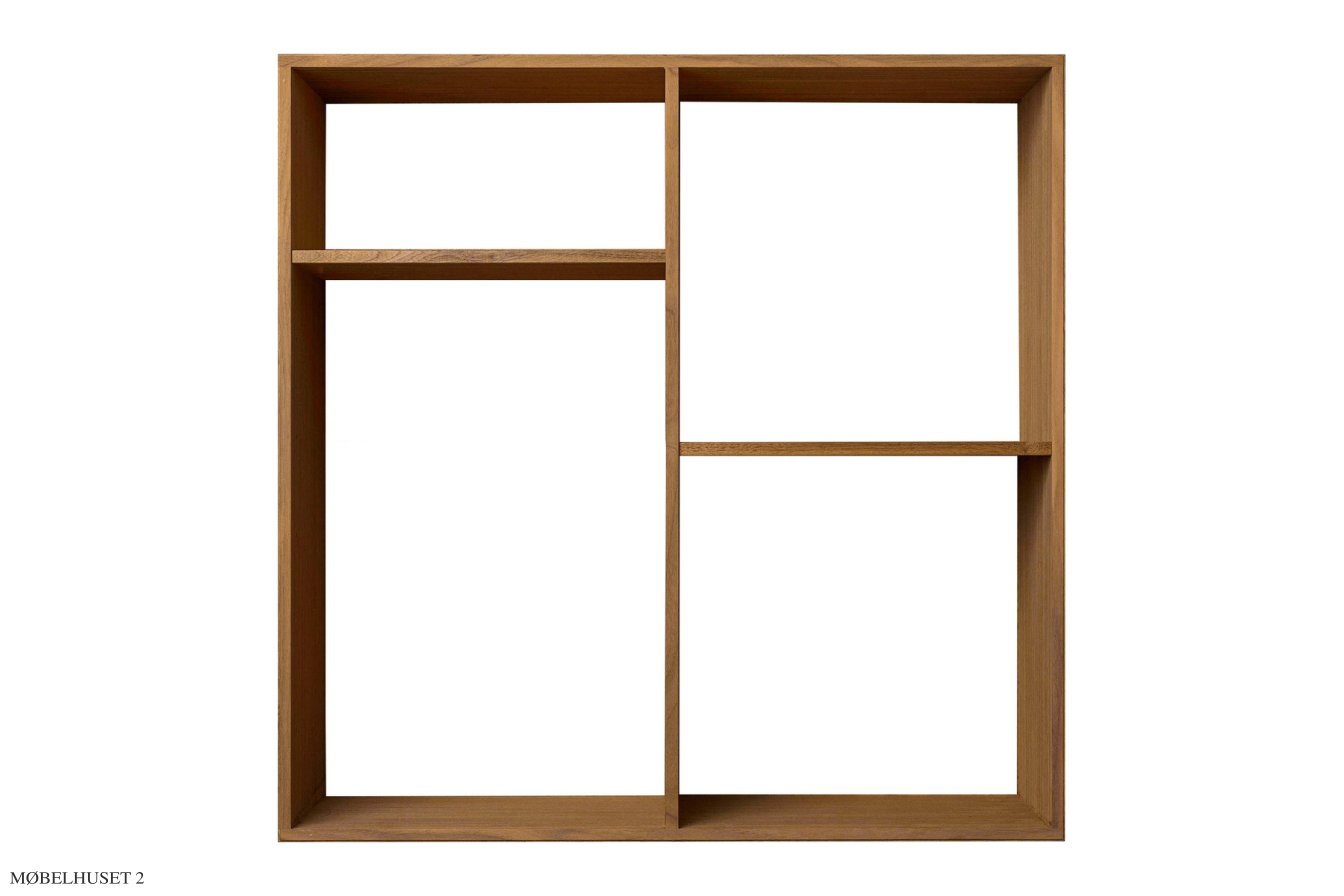 ATBO Raumteiler 70 x 70, Nussbaum klar ge�lt