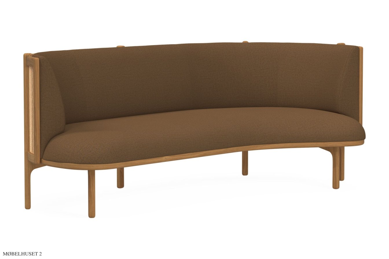 RF1903 Sideways Sofa, Eiche ge�lt, Re-wool, Re-wool 0358, Links | Carl Hansen & S�n