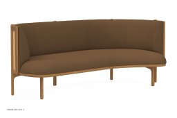 RF1903 Sideways Sofa, Eiche ge�lt, Re-wool, Re-wool 0358, Links | Carl Hansen & S�n