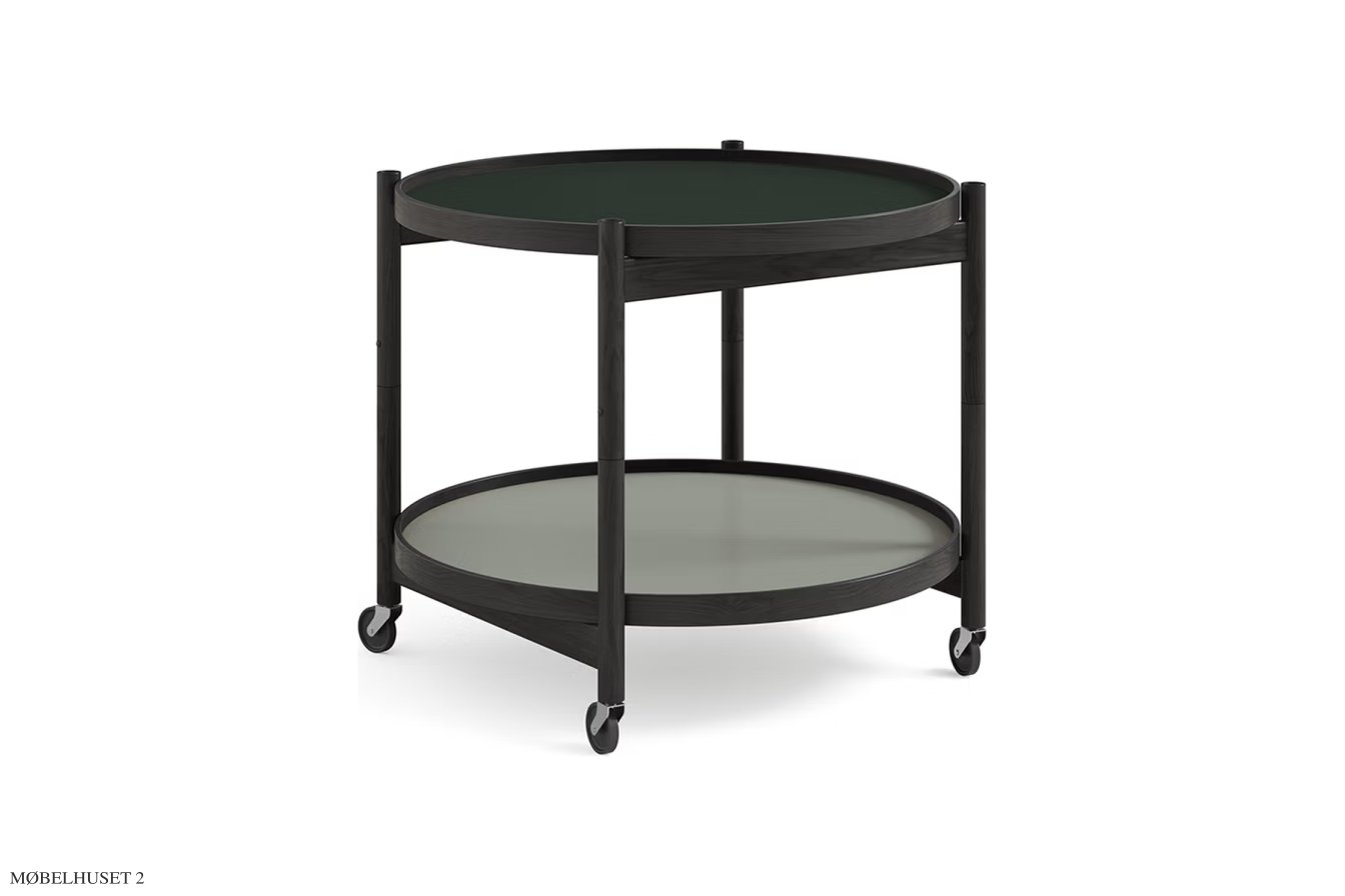 B�lling bakkebord Nano, Modell 60, Eiche schwarz lackiert, Forest – Kiefergr�n/Pastellgr�n | Brdr. Kr�ger