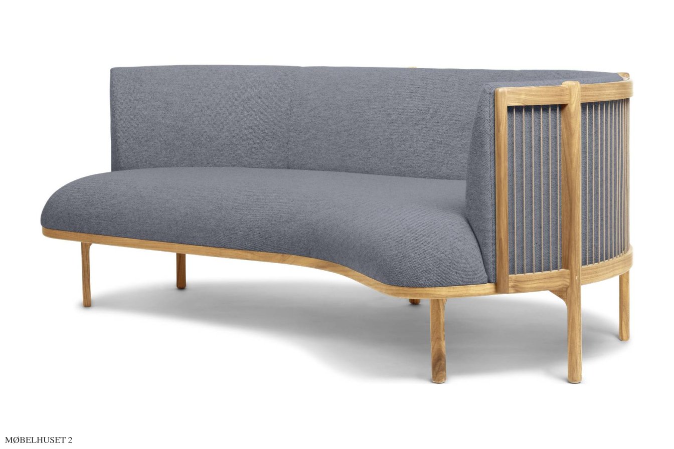 RF1903 Sideways Sofa, Eiche geseift, Fiord, Fiord 751, Rechts | Carl Hansen & S�n
