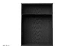 ATBO Bedside reol lodret 47 x 35 med hylde, 34,5 cm, Sortbejdset ask