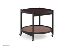 B�lling bakkebord Nano, Modell 60, Eiche schwarz lackiert, Wine – Burgund/Ros� | Brdr. Kr�ger