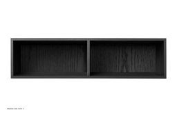 ATBO Halv hallway reol 18 x 70 med mellemside, 30 cm, Sortbejdset ask