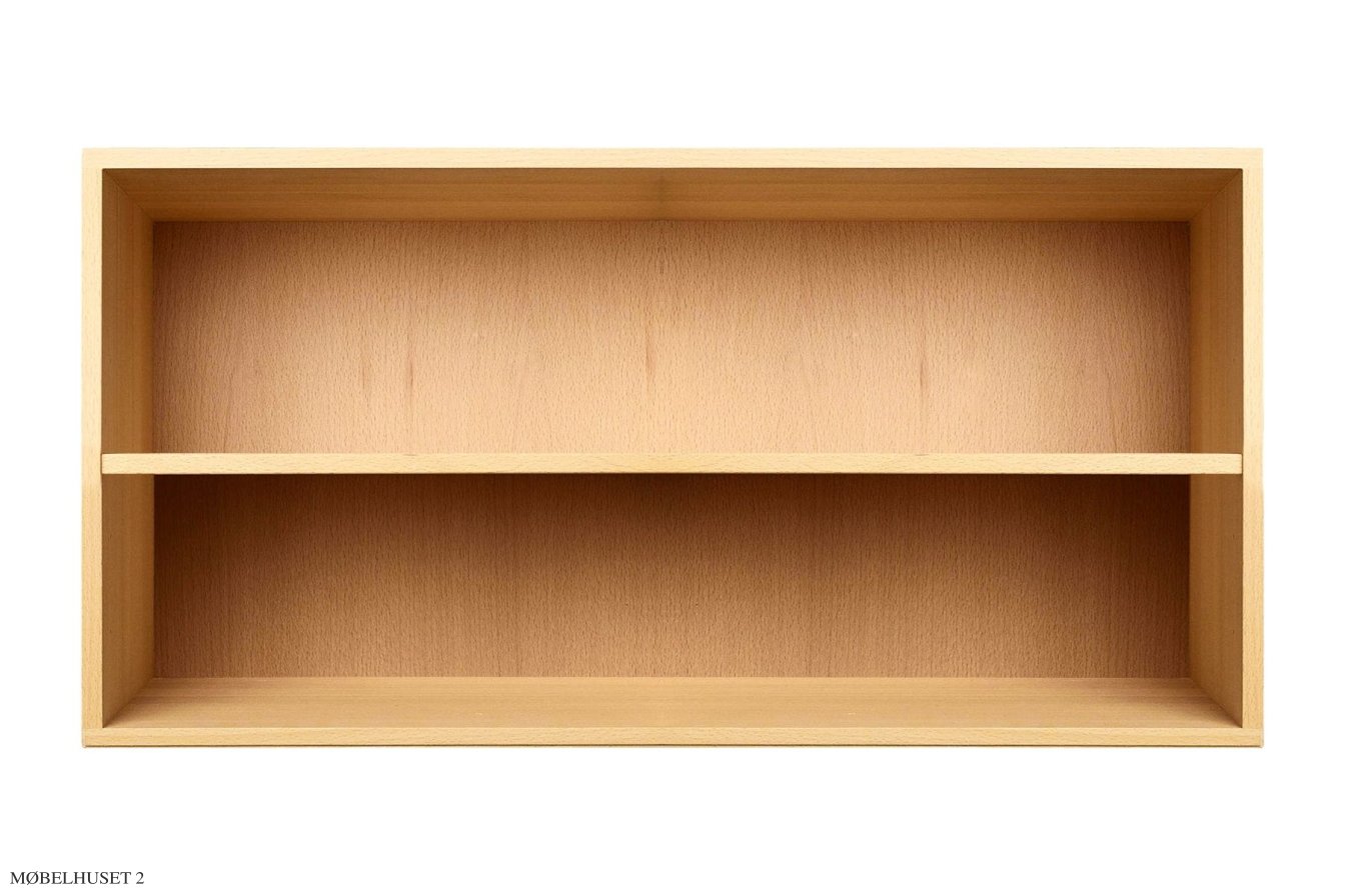 ATBO Halv reol vandret 35 x 70 med hel hylde, 34,5 cm, B�g klar olie