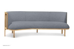 RF1903 Sideways Sofa, Eiche geseift, Fiord, Fiord 751, Links | Carl Hansen & S�n