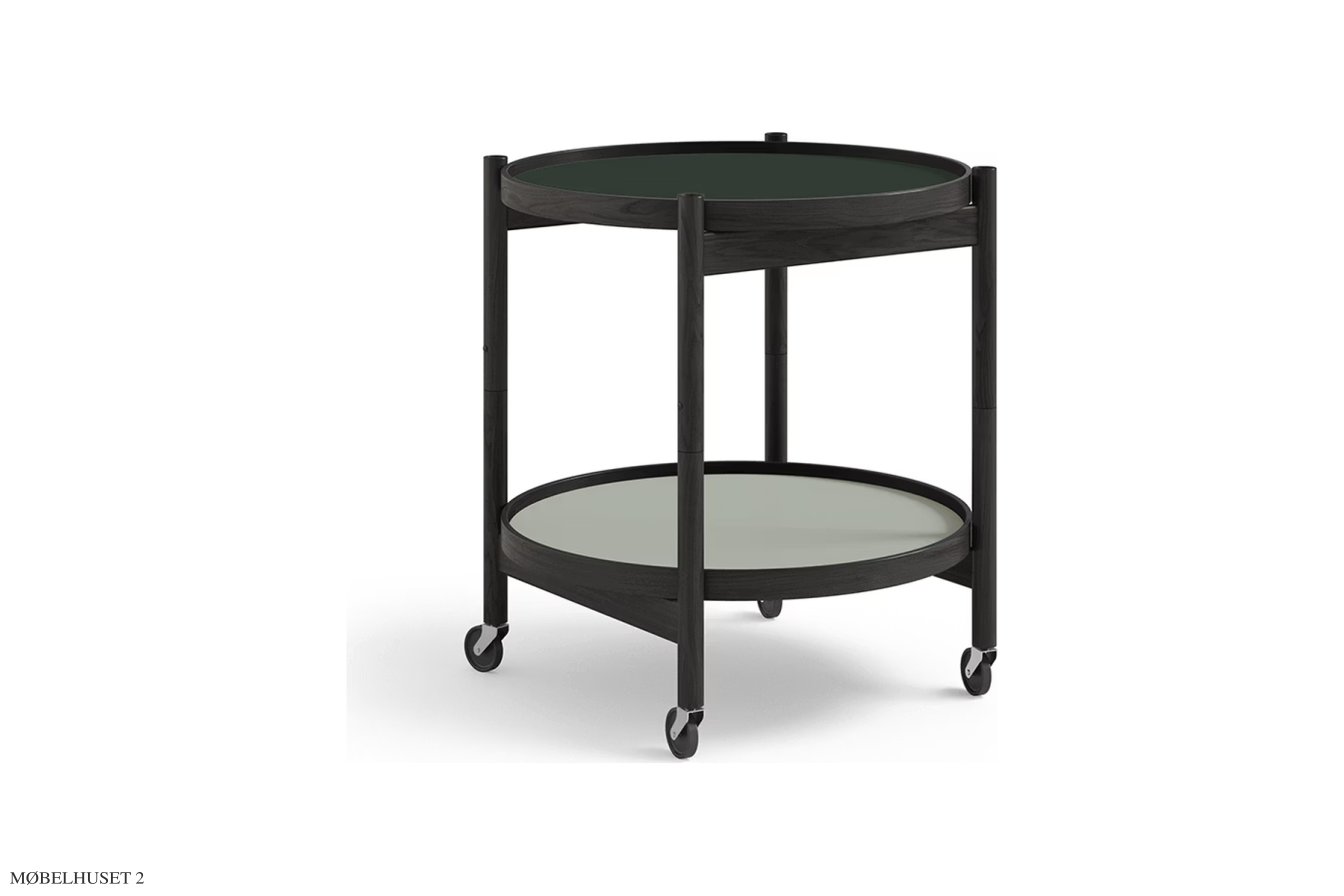 B�lling bakkebord Nano, Modell 50, Eiche schwarz lackiert, Forest – Kiefergr�n/Pastellgr�n | Brdr. Kr�ger