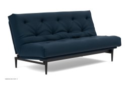 Colpus Schlafsofa, Schwarze Eiche / schwarzes Metall, Mixed Dance Blue 528 | Innovation Living