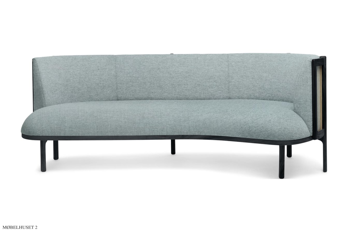 RF1903 Sideways Sofa, Eiche schwarz, Remix, Remix 823, Rechts | Carl Hansen & S�n