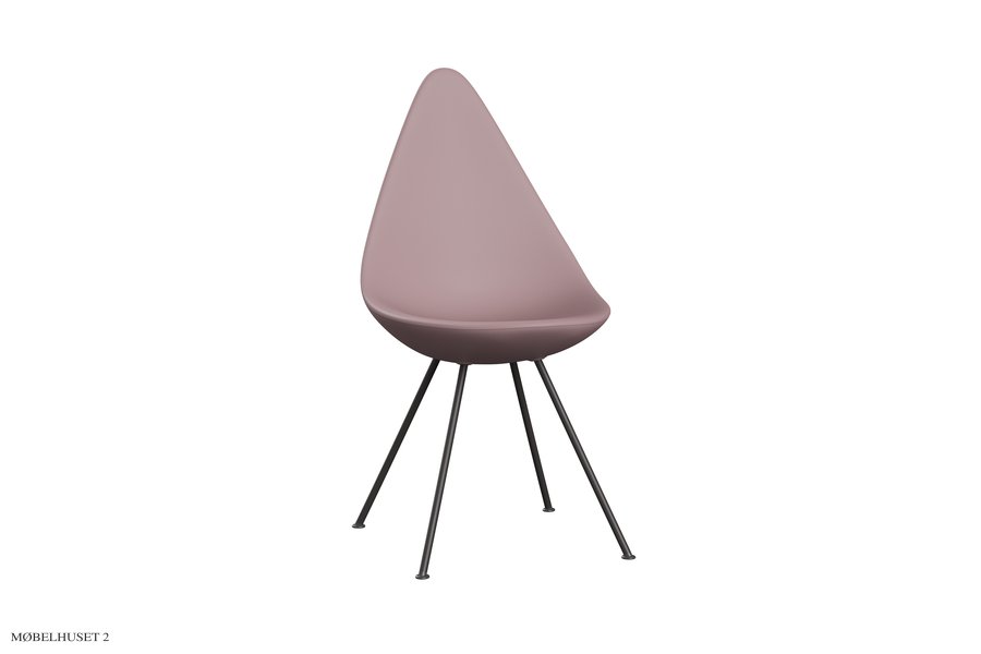 Drben, pulverlakeret stel | Fritz Hansen Pale rose  Warm graphite