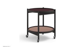 B�lling bakkebord Nano, Modell 50, Eiche schwarz lackiert, Wine – Burgund/Ros� | Brdr. Kr�ger
