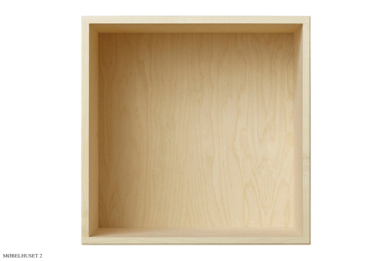 ATBO Viertel-Regal 35 x 35, 30 cm, Birke matt lackiert