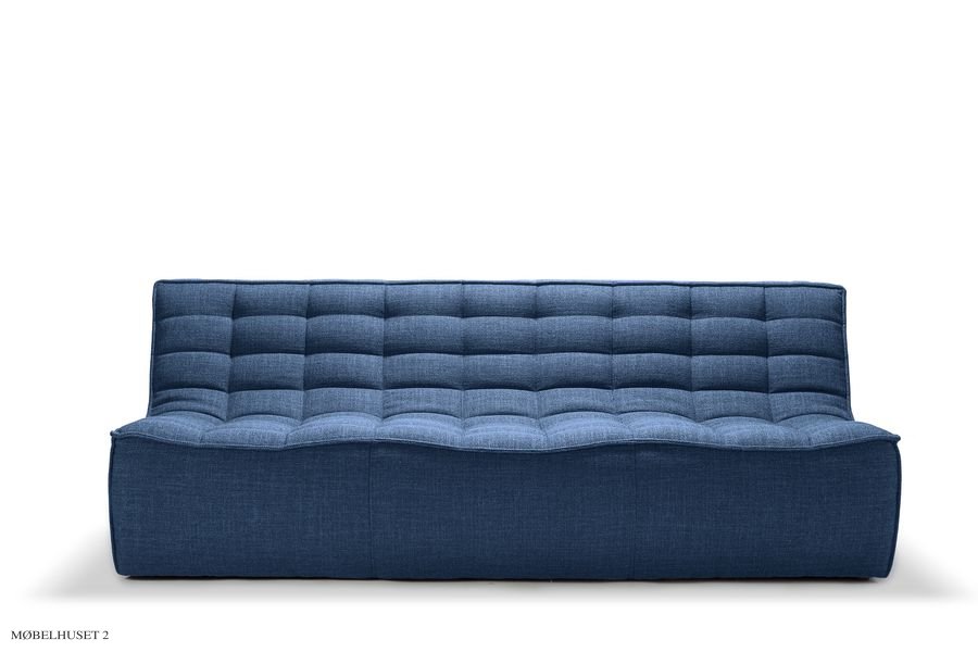 N701 Modulsofa, 3 seater | Ethnicraft Stoff | Blau