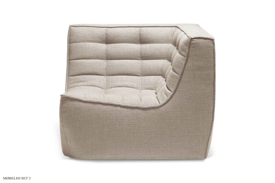 N701 Modulsofa, Eckenmodul | Ethnicraft Stoff | Beige