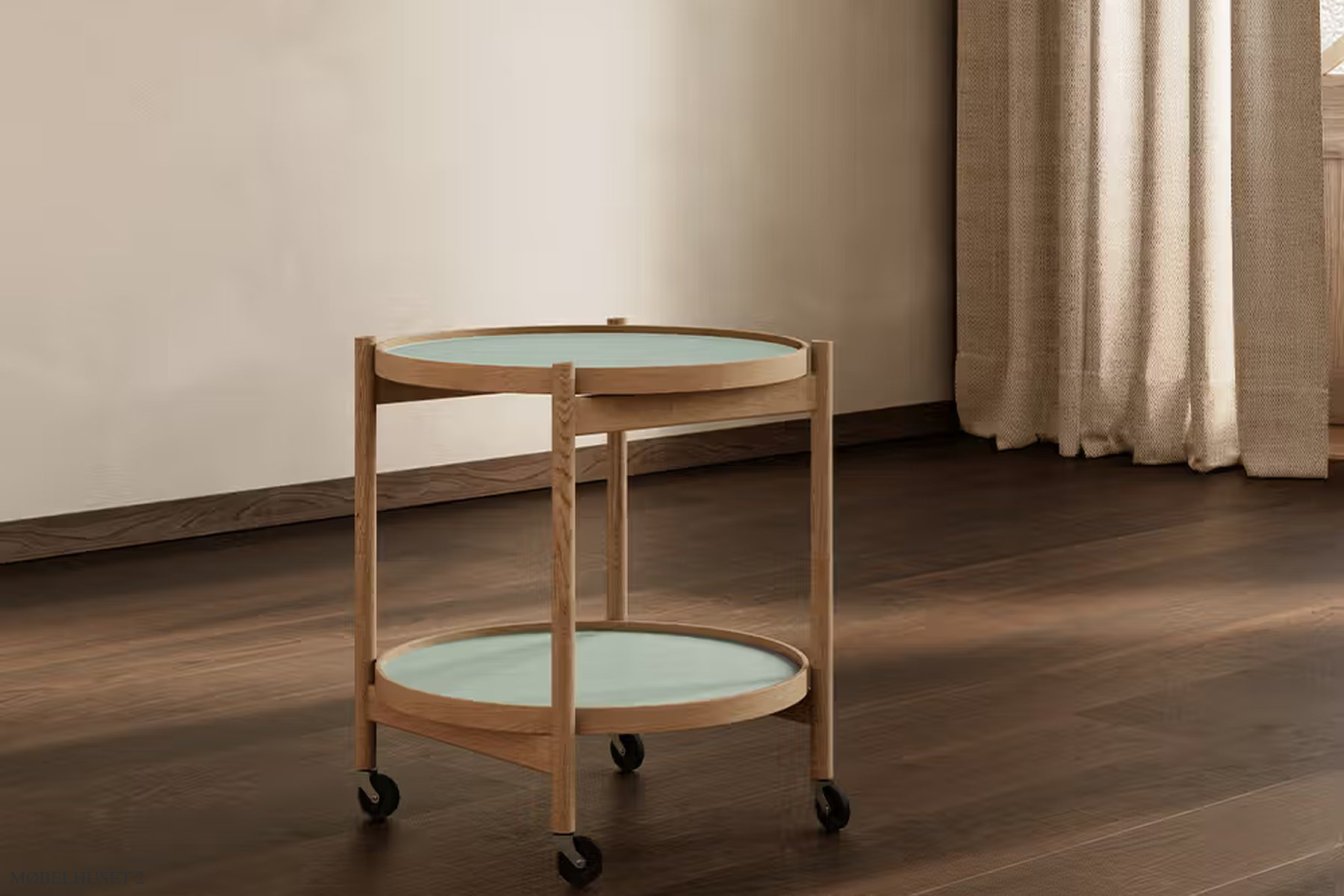 B�lling bakkebord Nano, Modell 50, Eiche ge�lt, Forest – Kiefergr�n/Pastellgr�n | Brdr. Kr�ger