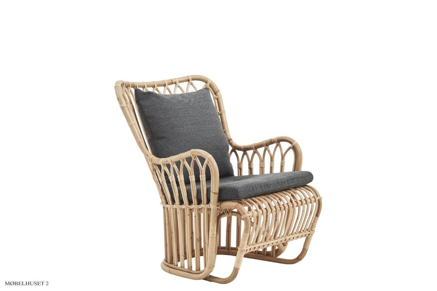 Tulip Loungestuhl | Rattan Natur | Indoor