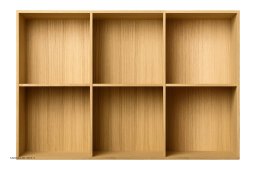 ATBO 105 reol 70 x 104,4 med lodrette mellemsider, 30 cm, Eg klar olie