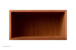 ATBO Kvart hallway reol 18 x 35, 21 cm, Mahogni klar olie