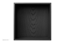 ATBO Viertel-Regal 35 x 35, 21 cm, Esche schwarz gebeizt