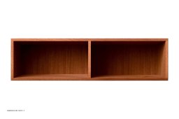 ATBO Halv hallway reol 18 x 70 med mellemside, 30 cm, Mahogni klar olie