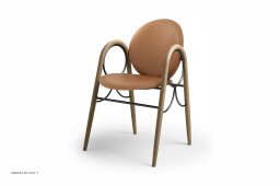 Arkade Chair, Eiche ge�lt, Leder | Brandy, Schwarzes Gestell | Brdr. Kr�ger