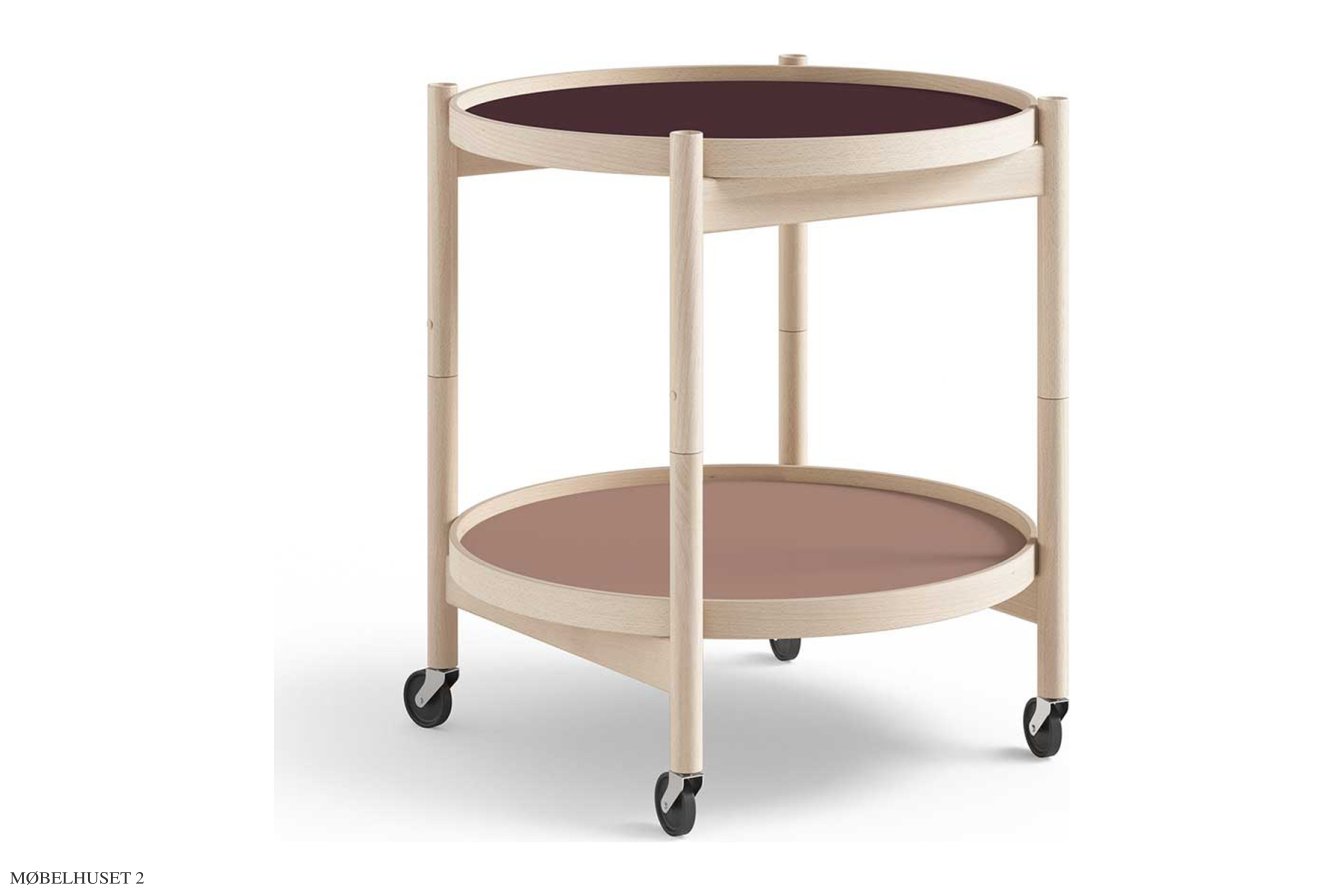 B�lling bakkebord Nano, Modell 50, Buche unbehandelt, Wine – Burgund/Ros� | Brdr. Kr�ger