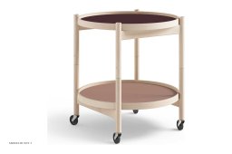 B�lling bakkebord Nano, Modell 50, Buche unbehandelt, Wine – Burgund/Ros� | Brdr. Kr�ger