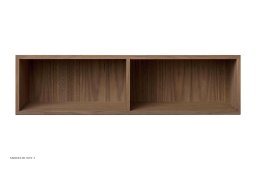 ATBO Halv hallway reol 18 x 70 med mellemside, 30 cm, Valn�d mat lak