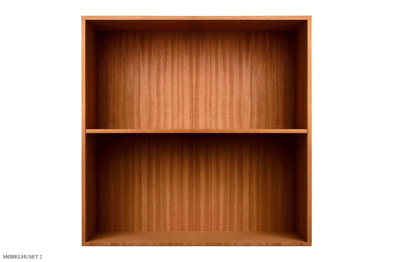 ATBO Reol 70 x 70, Vandret mellemside, 21 cm, Mahogni mat lak