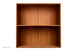 ATBO Reol 70 x 70, Vandret mellemside, 30 cm, Mahogni mat lak