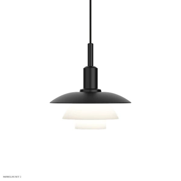 PH 3/3 Pendel | Sort metal/Glas